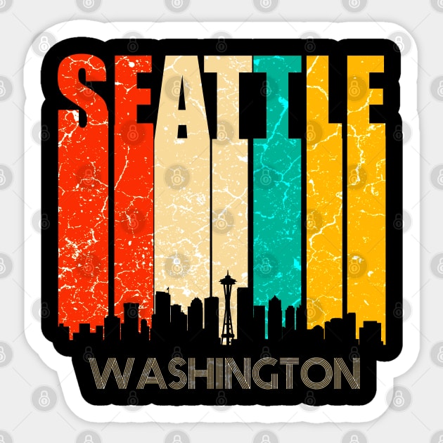 Seattle Skyline Sticker by Mila46